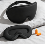 Adjustable Silk Sleep Mask Set with Soft Cover