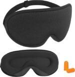Adjustable Silk Sleep Mask Set with Soft Cover - Image 2