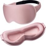 Silk Sleep Eye Cover with Contoured Washable Pad - Image 2